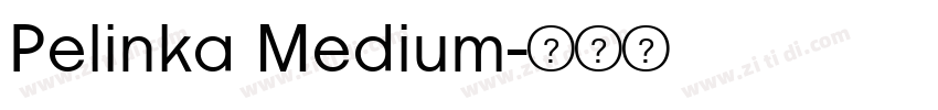 Pelinka Medium字体转换
